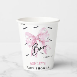 Coquette Pink Bow Boo Babydusche Pappbecher