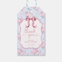 Coquette Pink Bow Brautparty Vielen Dank