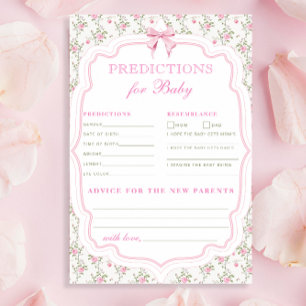 Coquette Pink Bow Liebe Shack Vorhersagen für Baby