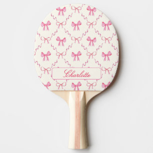 Coquette Pink Bow Tischtennis Schläger