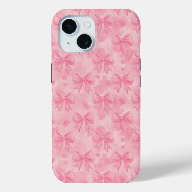 Coquette Pink Bows Case-Mate iPhone Hülle (Rückseite)