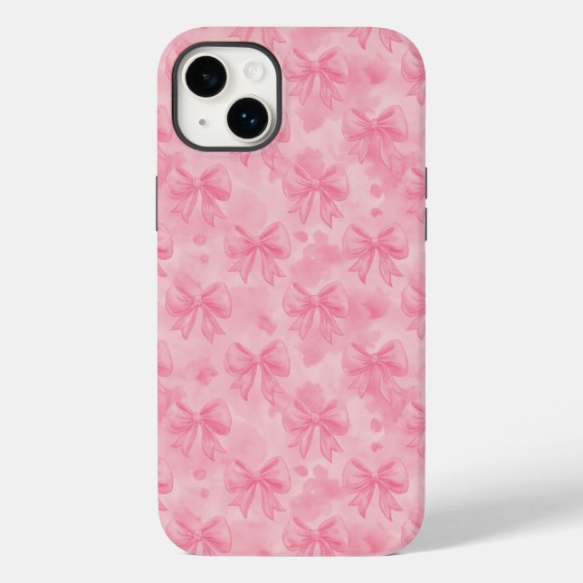 Coquette Pink Bows Case-Mate iPhone Hülle (Rückseite)