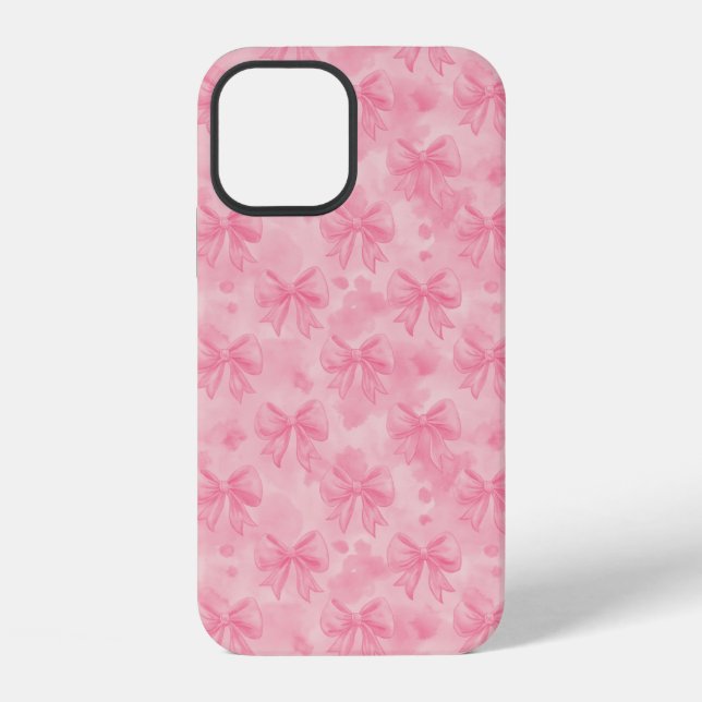 Coquette Pink Bows iPhone Hülle (Rückseite)