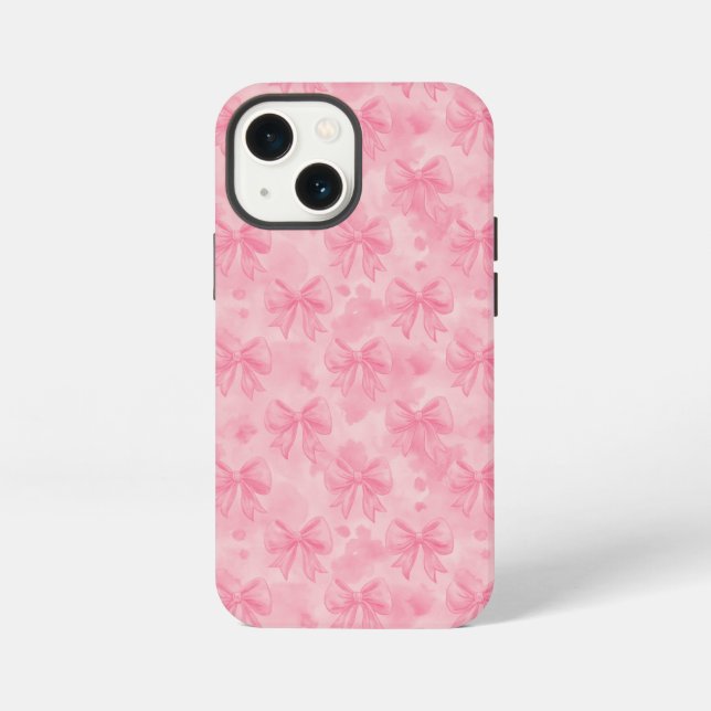 Coquette Pink Bows iPhone Hülle (Rückseite)