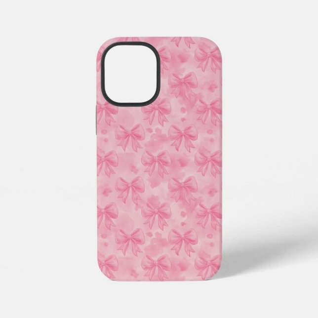 Coquette Pink Bows iPhone Hülle (Rückseite)