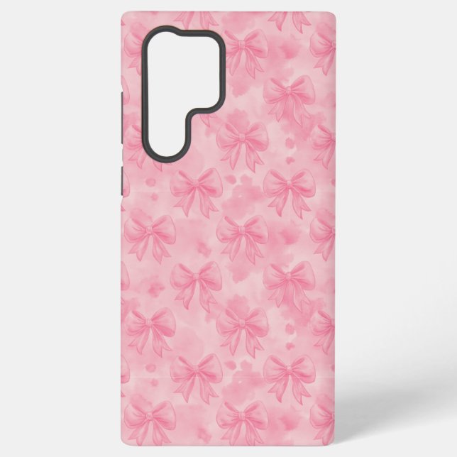 Coquette Pink Bows Samsung Galaxy Hülle (Rückseite)