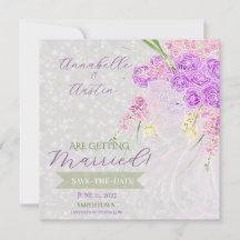 Coquette Pink durchsichtige Schleife Bouquet