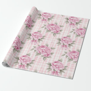 Coquette Pink Floral Geschenkpapier