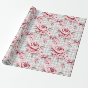 Coquette Pink Floral Geschenkpapier