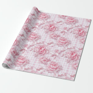 Coquette Pink Floral Geschenkpapier