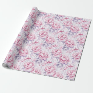 Coquette Pink Floral Geschenkpapier