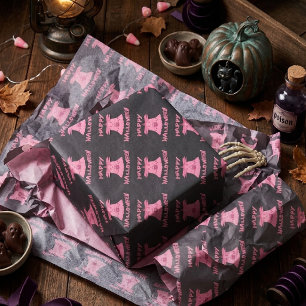 Coquette Pink Geist Frohes Halloween Digitale Kuns Seidenpapier