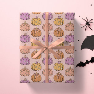 Coquette Pink Halloween-Party Mädchen-Kürbis Prepp Geschenkpapier