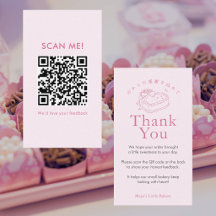 Coquette Pink Heart Cake Bewerte uns QR Code