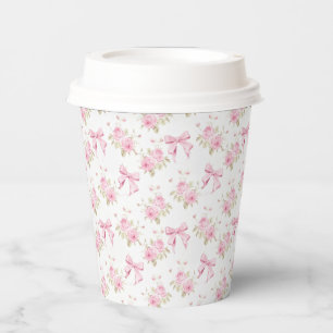 Coquette Pink Hütte Rose Pappbecher
