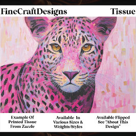  Coquette Pink Leopard Mosaic Style EN4L Decoupage Seidenpapier