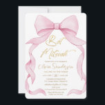 Coquette Pink Ribbon Bows Bat Mitzvah Einladung<br><div class="desc">Personalisieren Sie diese schöne rosa Band coquette Bat Mitzvah Einladung mit Ihrer eigenen Formulierung einfach und schnell, einfach auf die Schaltfläche Edit Using Design Tool drücken, um den Stil und die Platzierung des Textes weiter zu ordnen und zu formatieren. Auch in einem digitalen Instant-Download-Format erhältlich. Wählen Sie im Dropdown-Menü Wählen...</div>