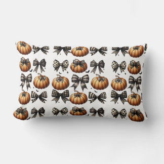 Coquette Pumpkin Bow Pillow Lendenkissen