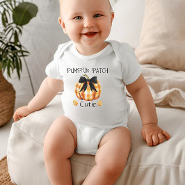 Coquette Pumpkin Patch Cutie Baby Bodysuit, Strampler