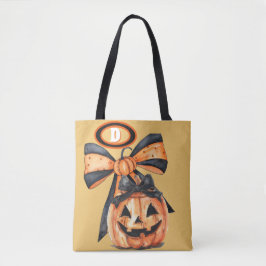Coquette Pumpkin Vintag Design Monogram