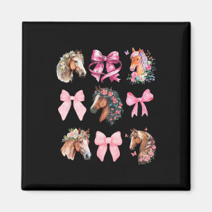 Coquette Reiten Wildblumen Reiten Magnet