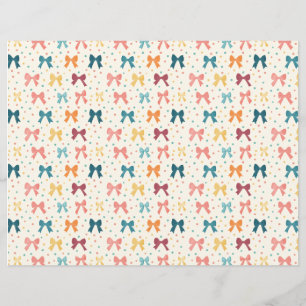 Coquette Ribbon Muster Polka Dots Scrapbook Papier