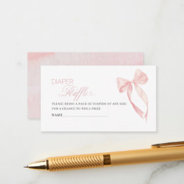 Coquette Rosa Bugband Babydusche Begleitkarte