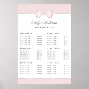 Coquette rosa Bugpreisliste Poster