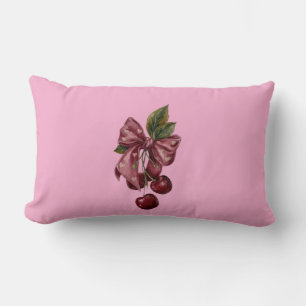 Coquette-Rosa-Kirschband-Kissen Lendenkissen