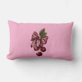 Coquette-Rosa-Kirschband-Kissen Lendenkissen