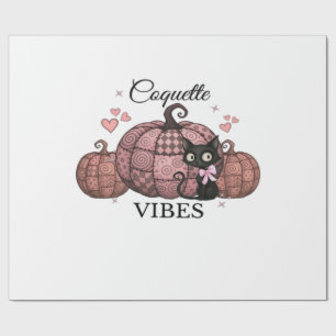 Coquette Rosa Kürbis-Katze Classic T-Shirt Geschenkpapier
