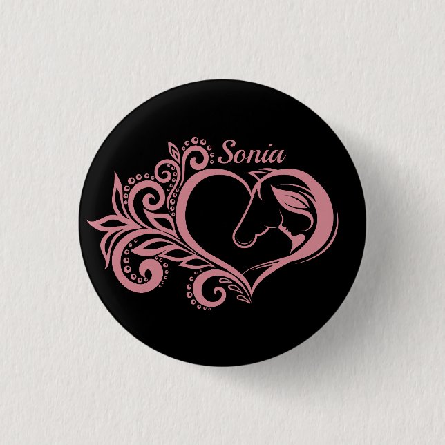 Coquette Rosa Ristorante La Lanchetta Button (Vorderseite)