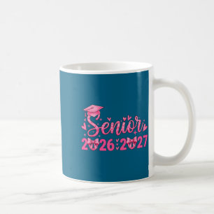 Coquette Rosa Schleife Senior 2027 Illustration Kaffeetasse