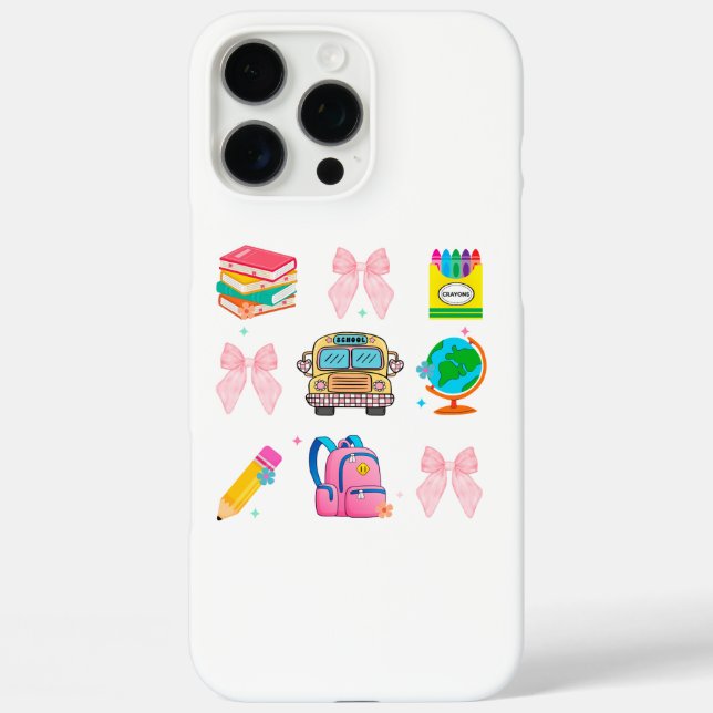 Coquette School Zurück zur Schule Teache Case-Mate iPhone Hülle (Rückseite)