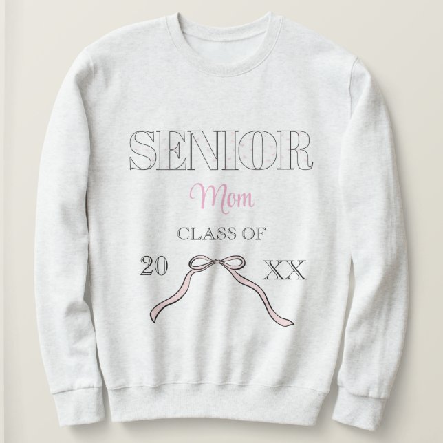 Coquette Senior-Mutter-Absolventin Benutzerdefinie Sweatshirt (Design vorne)