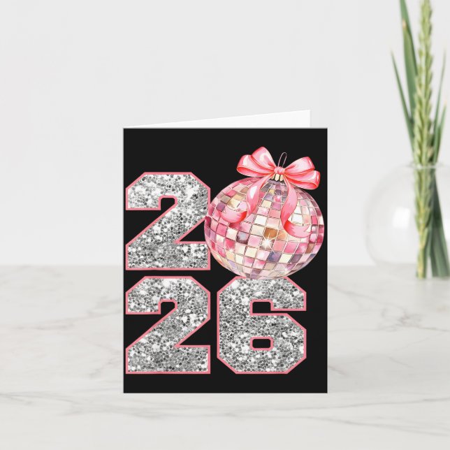 Coquette Silvesterparty 2026 Familie Frauen Gi Karte (Vorderseite)