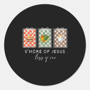 Coquette Smore Von Jesus Weniger Von Mir Christlic Runder Aufkleber