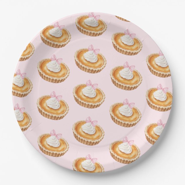 Coquette Süsse Pie Babydusche Papier Napkin Pappteller (Vorderseite)