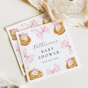 Coquette Süsse Pie Babydusche Papier Napkin Serviette