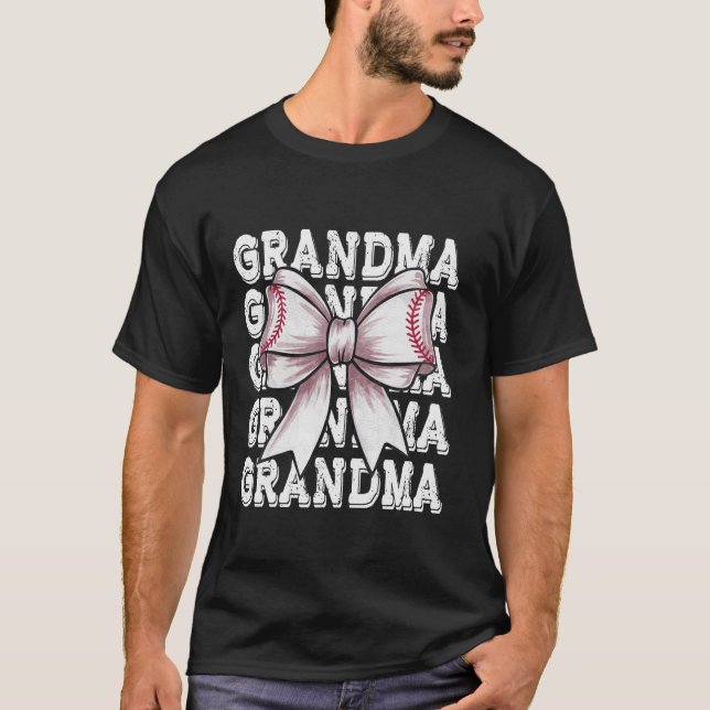 Coquette T ball T-Shirt Ball T Ball GRANDMA Match  (Vorderseite)
