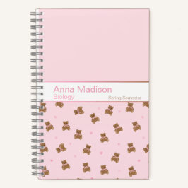 Coquette Teddy Bear Notebook Notizbuch