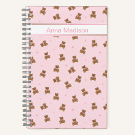Coquette Teddy Bear Notebook Notizbuch