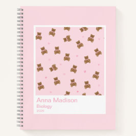 Coquette Teddy Bears Aesthetic Notebook Notizbuch