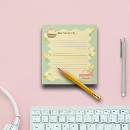 Coquette Thema Florals & Basket Persönlich gestalt Notizblock