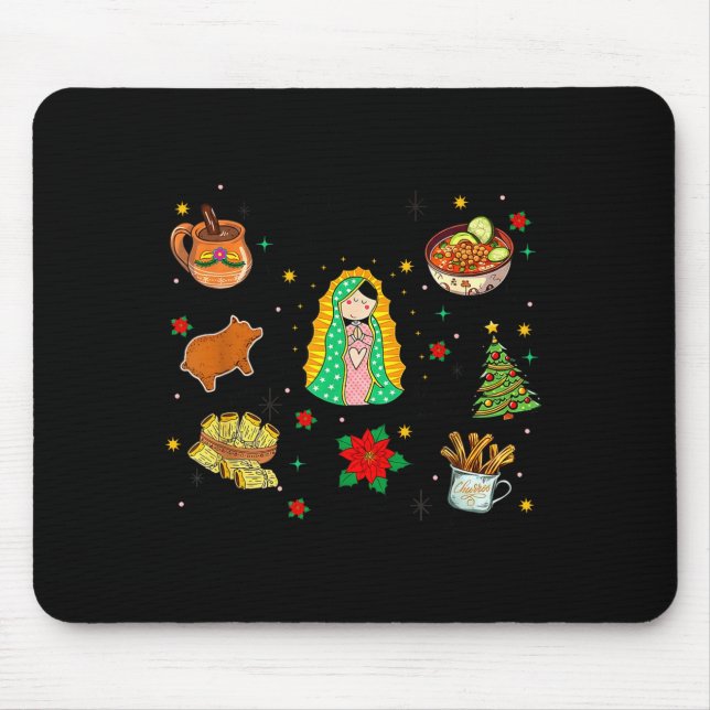Coquette Tis The Season Mexican Christmas Spanish  Mousepad (Vorne)