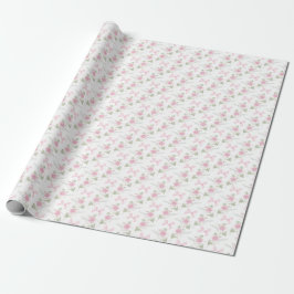 Coquette Toile De Jouy Pink Bow Wrapping Paper Geschenkpapier