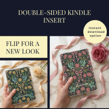 Coquette Vintage Blumen Kindle-Einsatz 2-seitige K
