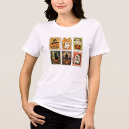 Coquette Vintage Halloween-Briefmarke Tri-Blend Shirt