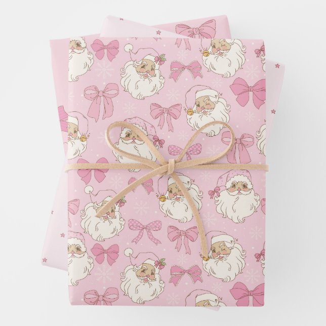 Coquette Weihnachten Vintag Santa Geschenkpapier Set (Beispiel)