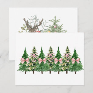 Coquette Weihnachtsbaum, Brustkrebs-BewusstseinCo Feiertagskarte
